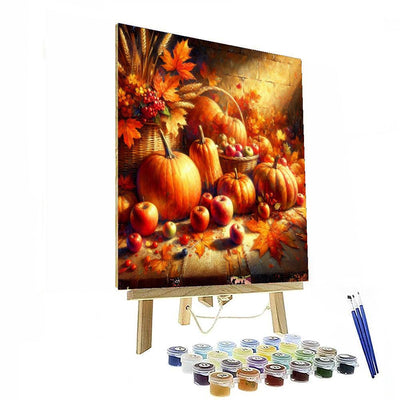 Energetic Autumn Harvest Paint By Numbers Art