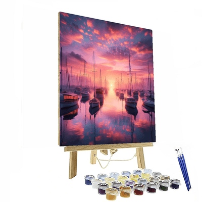 Harbor At Sunrise Paint By Numbers Kits