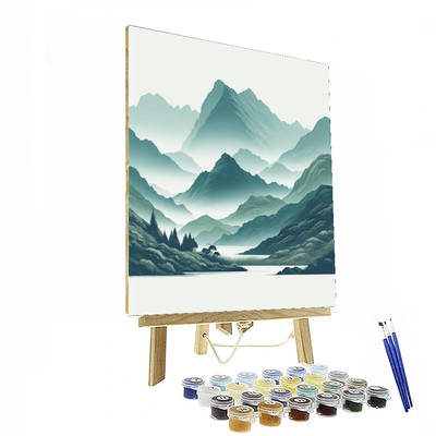 Majestic Highland Landscape Number Painting