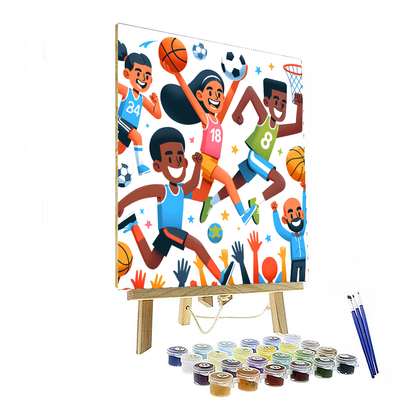 Exciting Sports Adventure Painting By Numbers Kit