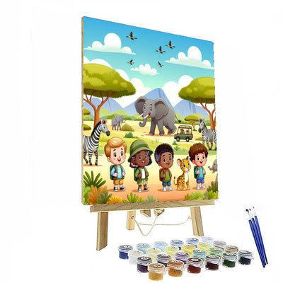 Wild Safari Discovery Number Painting