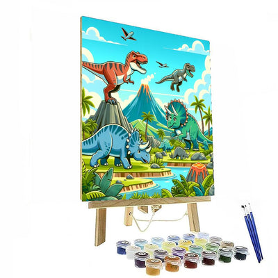 Dino Valley Discovery DIY Paint By Numbers