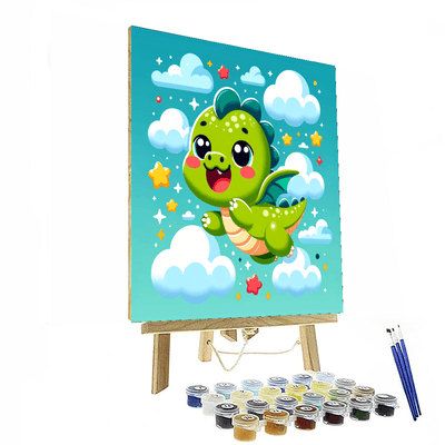 Magical Dragon Flight Painting By Numbers Kit