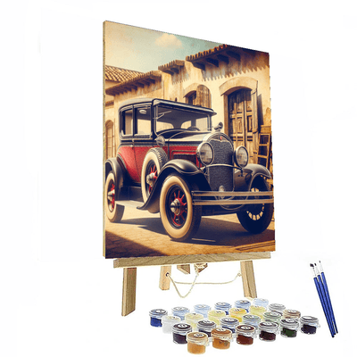 Timeless Vintage Car Painting By Numbers Kit