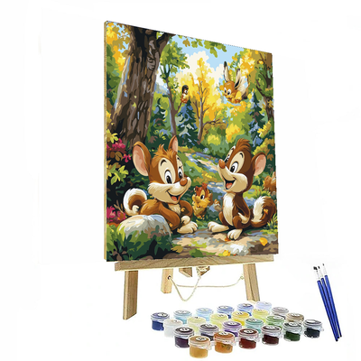 Chip And Dale's Forest Friends - Disney Inspired Numbered Painting Kits