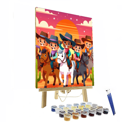 Vibrant Wild West Adventure Painting By Numbers Kit