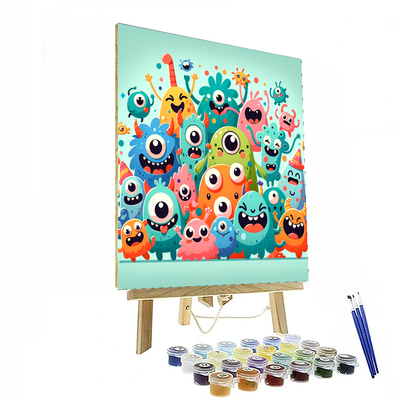 Silly Monster Friends Paint By Number