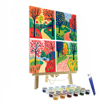 Matisse Inspired Vibrant Seasons  Paint By Number