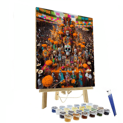 Dia De Los Muertos - Los Angeles, Usa Numbered Painting Kits