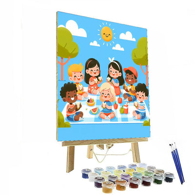 Joyful Picnic Time Numbered Painting Kits