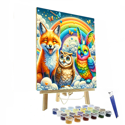 Whimsical Animal Portraits Numbered Painting Kits