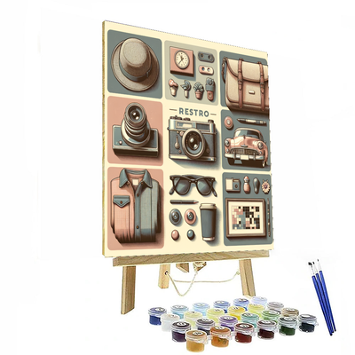 Retro Vintage Vibes Numbered Painting Kits