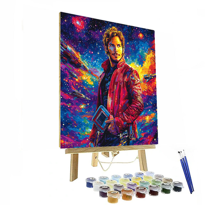 Chris Pratt: The Cosmic Guardian Of Adventure Paint By Number