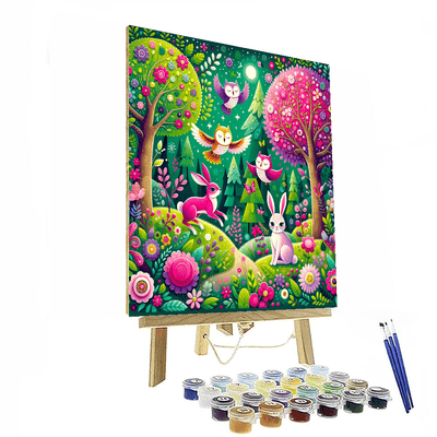 Charming Fairy Tale Forest Paint By Color