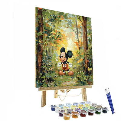 Mickey Mouse Magic Forest - Disney Inspired Number Painting