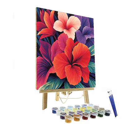 Georgia O'Keeffe Inspired Floral Rhapsody  Painting By Numbers Kit