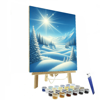 Glistening Snowy Landscape Paint By Color