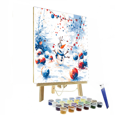 Olaf's Winter Games - Disney Inspired Painting Number Kit