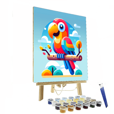 Giggle Parrot Painting Number Kit