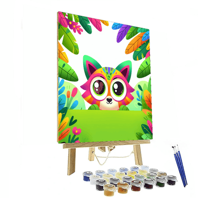 Mysterious Jungle Cat Numbered Painting Kits