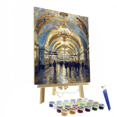 Moscow Metro Stations Numbered Painting Kits