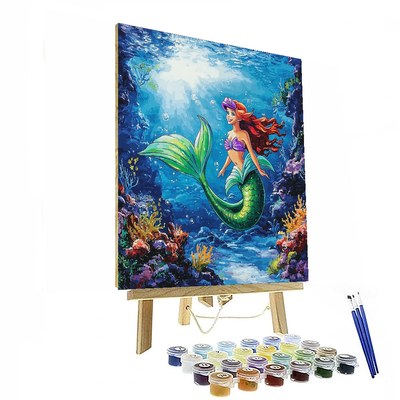 Little Mermaid Ariel's Ocean Dreams - Disney Inspired Number Painting