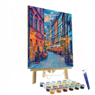 Krakow's Kazimierz District - Poland Painting Number Kit