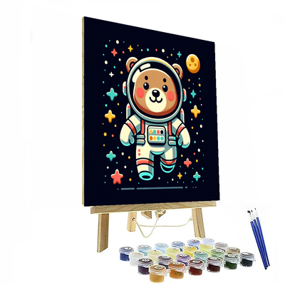 Astronaut Bear Voyage Paint By Numbers Kits