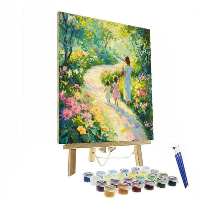 A Mother's Garden Path Paint By Color