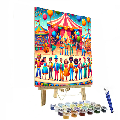 Festive Carnival Celebration Painting By Numbers Kit