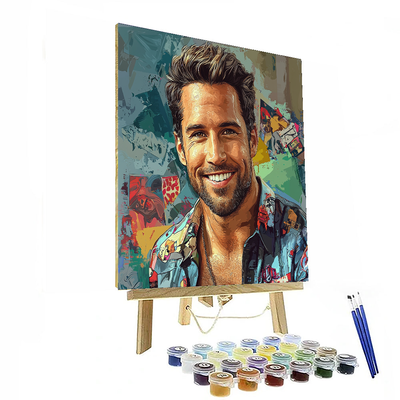 Ryan Reynolds: The Wisecracking Heartthrob Of Cinema Paint By Numbers Art