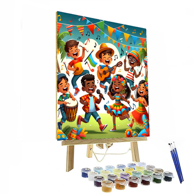 Joyful Music Festival Painting By Numbers Kit