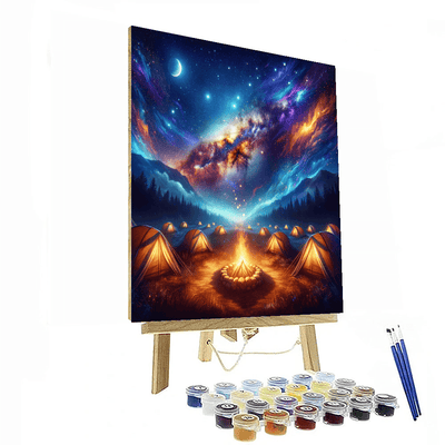 Starlit Camping Adventure Paint By Numbers