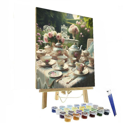 Victorian Tea Serenity Painting By Numbers Kit