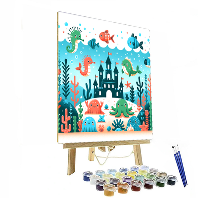 Underwater Castle Painting By Numbers Kit