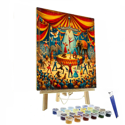 Vintage Circus Spectacle Paint By Numbers Kits