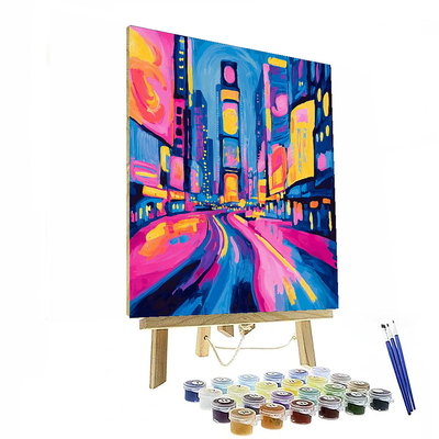 Andy Warhol Inspired Colorful City Lights  Paint By Numbers Kits