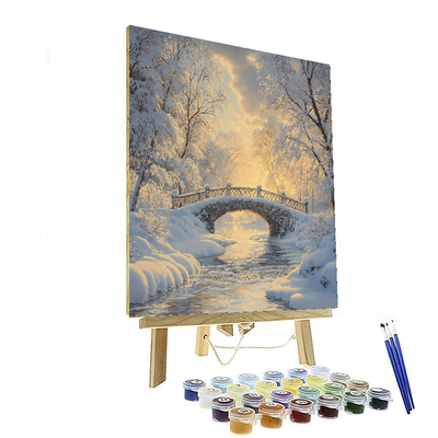 John Atkinson Grimshaw Inspired Frosty Morning  DIY Paint By Numbers