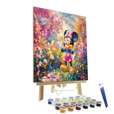 Minnie Mouse's Garden Delight - Disney Inspired Painting Number Kit