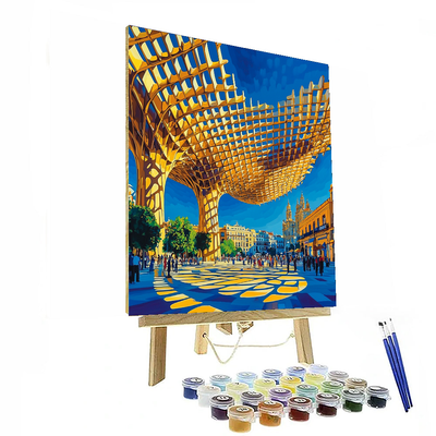 Metropol Parasol - Seville, Spain Numbered Painting Kits