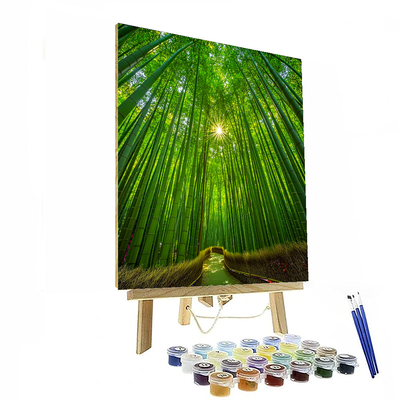 Bamboo Forest Of Arashiyama Numbered Painting Kits