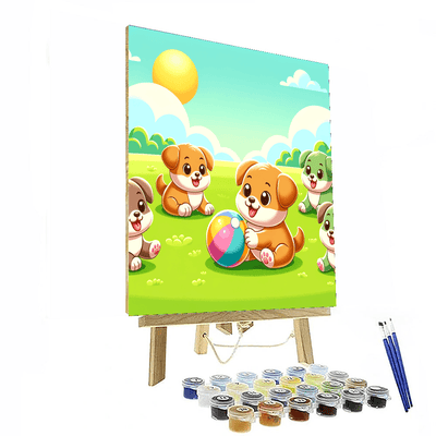 Puppy Playtime Paint By Color