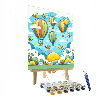 Colorful Adventure In The Sky Painting By Numbers Kit