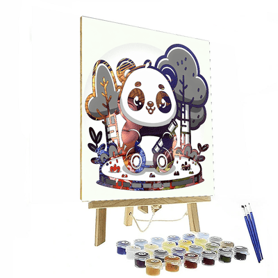 Pint-sized Panda Painting By Numbers Kit