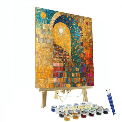 Gustav Klimt Inspired Mosaic Fantasy  Paint By Numbers