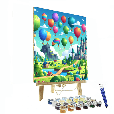 Fantasy Balloon Race Paint By Color