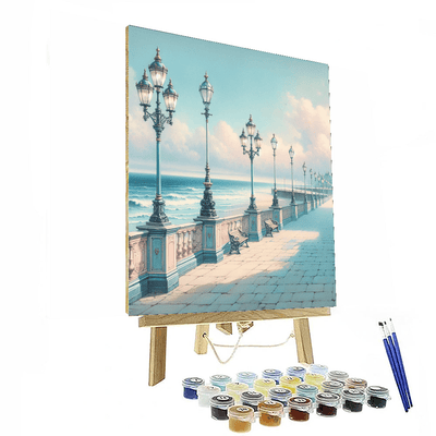 Victorian Seaside Promenade Painting By Numbers Kit