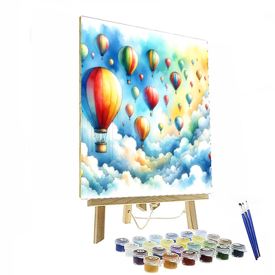 Magical Balloon Ride Painting Number Kit