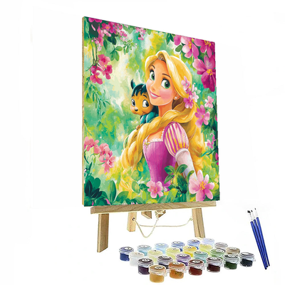 Rapunzel And Pascal's Colorful Adventure - Disney Inspired Numbered Painting Kits