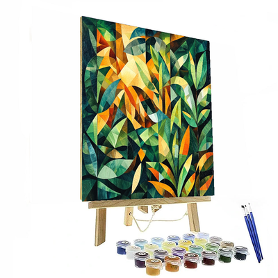 Pablo Picasso Inspired Cubist Jungle  Painting By Numbers Kit